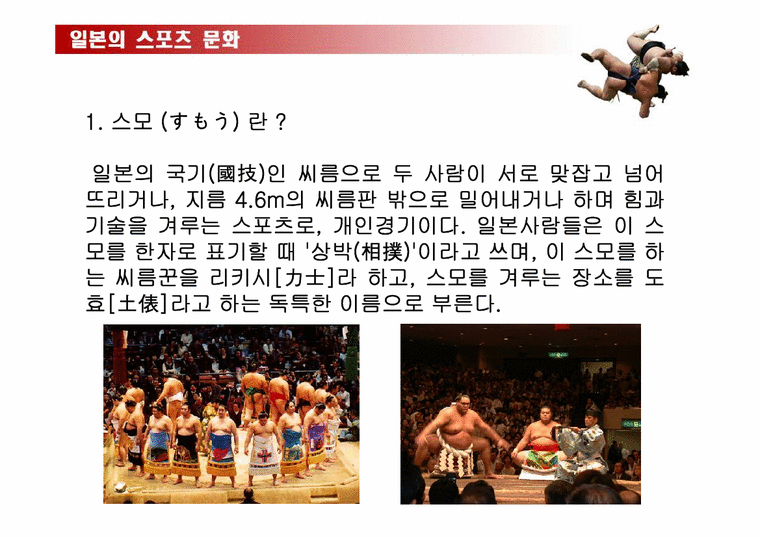 일본문화  일본의 스포츠문화-4페이지