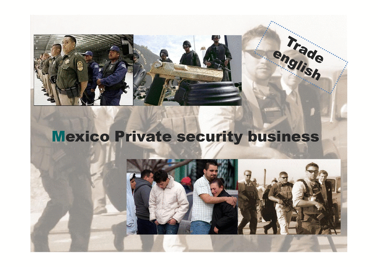 Mexico Private security business 경제경영