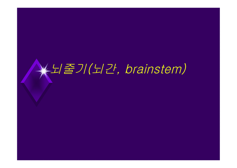 뇌줄기(뇌간 brainstem) 구성 중간뇌의 속구조 - 의약학