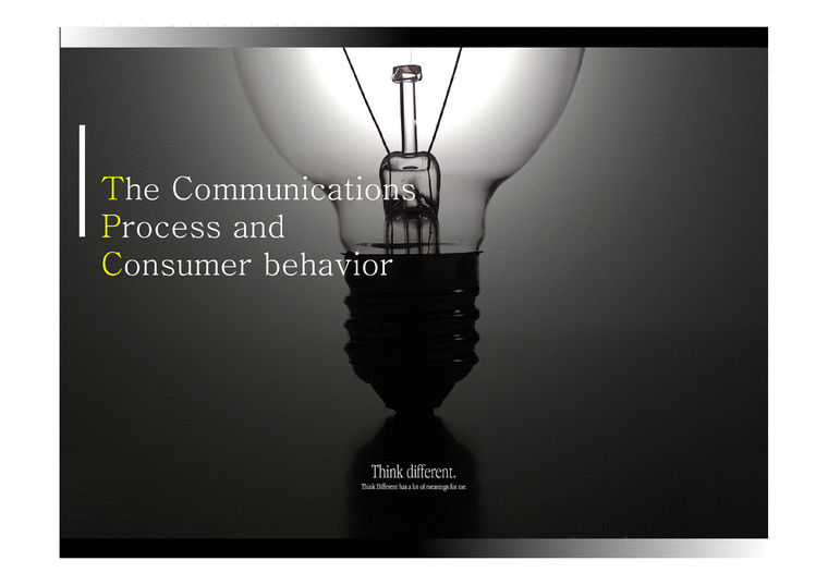 The Communications Process and Consumer behavior-1페이지