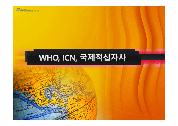 WHO와 ICN와 국제적십자사-1페이지