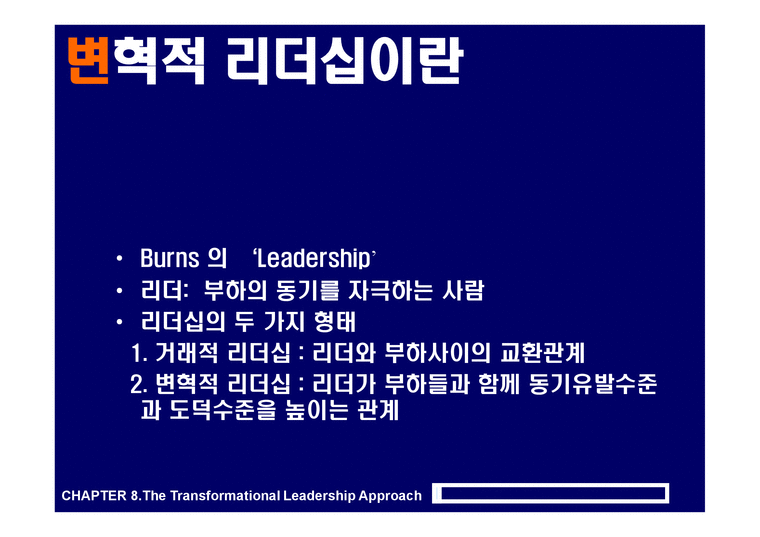 변혁적 리더십 TRANSFORMATIONAL LEADERSHIP-2페이지