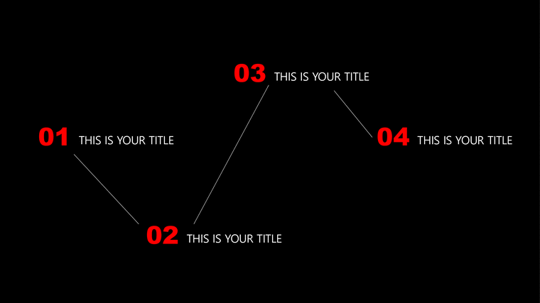 검은 빨강 블랙 레드 깔끔 심플 PPT 템플릿 디자인 발표용-3페이지