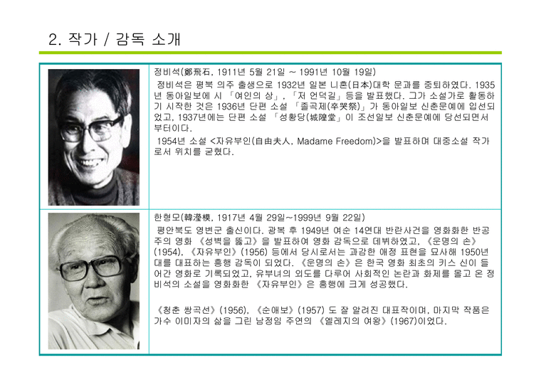 영화 자유부인의 감독 및 배우를 통한 현대문화 이해-3페이지