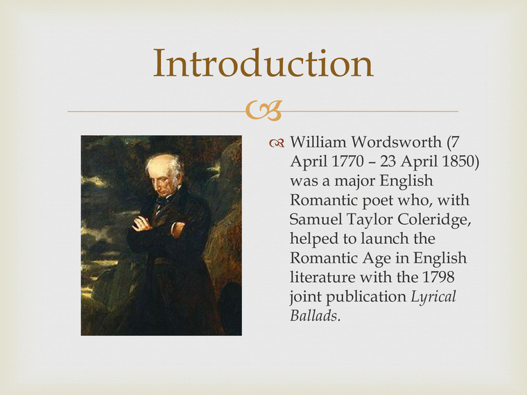 William wordsworth 완벽 분석 A+ 레포트-2페이지