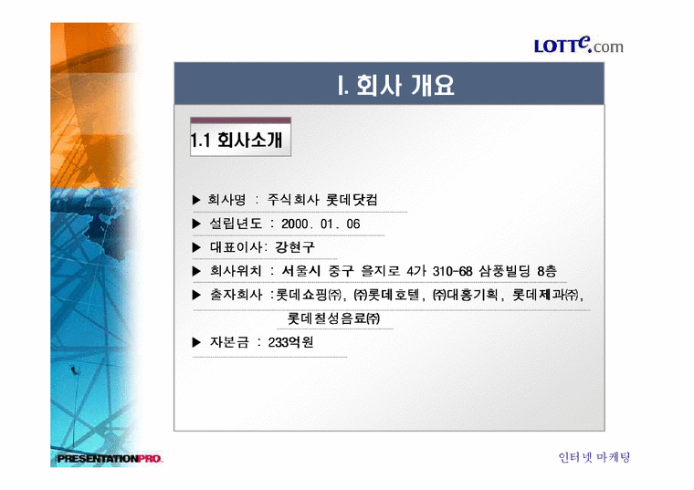 마케팅  LOTTE.COM 롯데닷컴 분석-3페이지