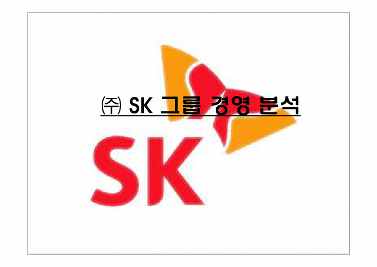 경영학  ㈜ SK 그룹 경영 분석-1페이지