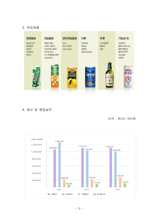 경영분석  롯데칠성음료 기업경영분석-3페이지