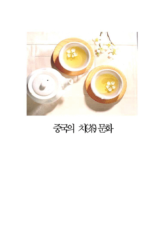중국사회  중국 차문화-1페이지