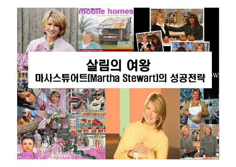 살림의 여왕 마사스튜어트(Martha Stewart)의 성공전략  살림의 여왕 마사스튜어트(Martha Stewart)의 성공전략-1페이지