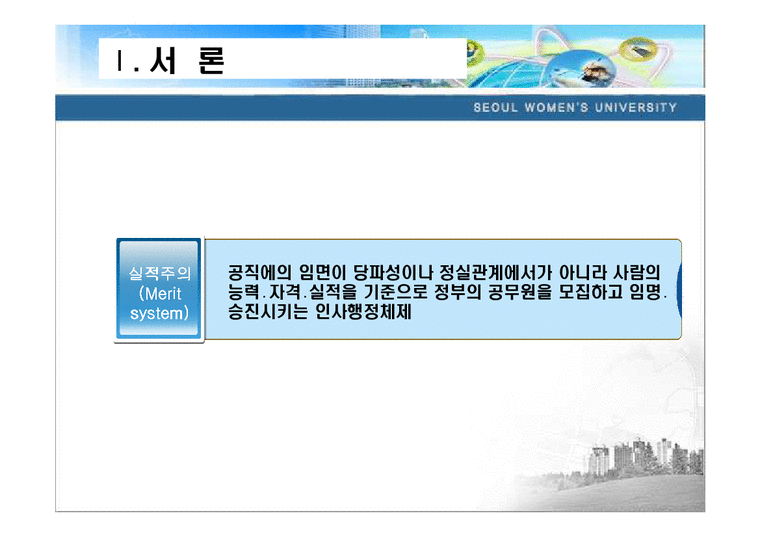 한국 실적주의의 문제점과 발전방향-3페이지