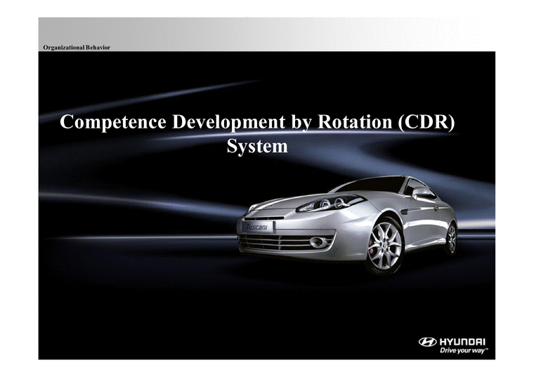 경영학  현대자동차 능력개발제도(CDR)분석-영문레포트-1페이지