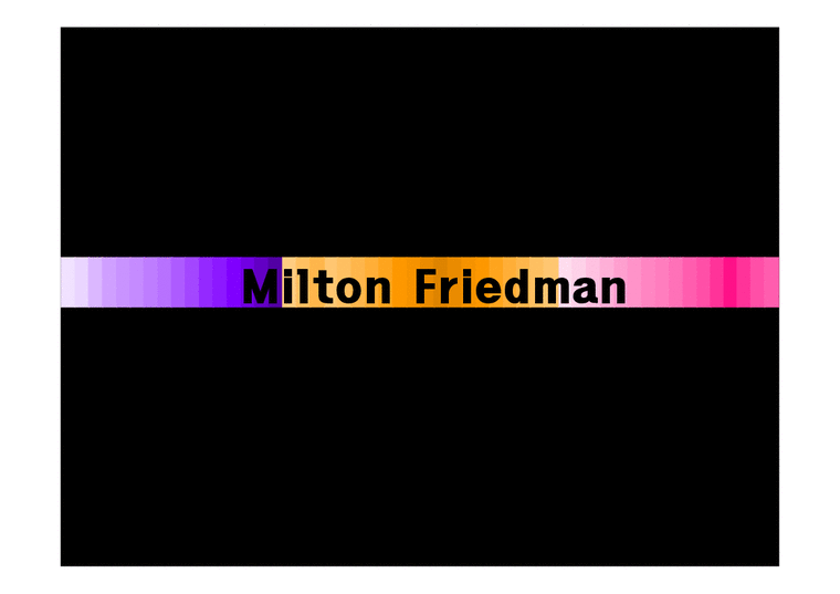 경제  밀턴 프리드만(Milton Friedman)-1페이지
