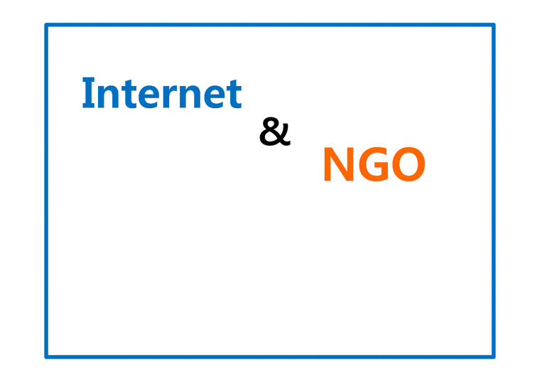 국제커뮤니케이션  인터넷과 NGO-1페이지