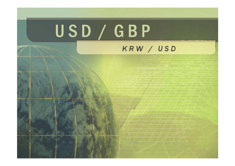외환시장  USD  GBP 환율변동 KRW  USD 환율변동-1페이지