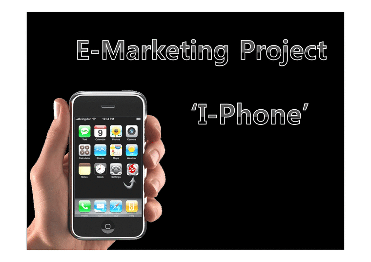 이마케팅  I-Phone(아이폰) 마케팅전략-1페이지