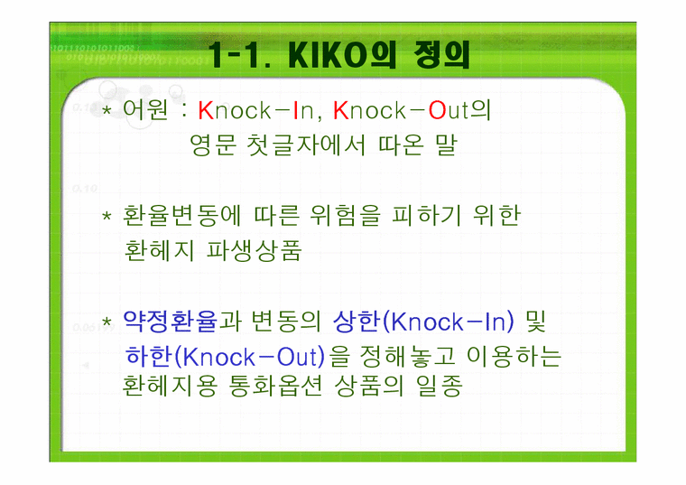 키코 KIKO의 피해 현황  원인 향후 개선 방안-4페이지