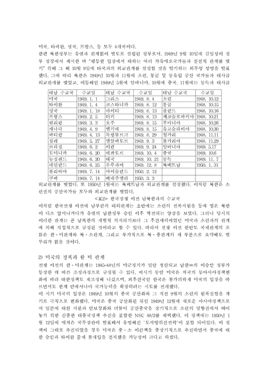 한국사 1950년 한국전쟁(625사태)에 대하여-3페이지