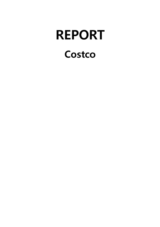코스트코 COSTCO의 마케팅전략-1페이지