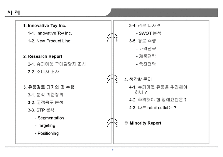유통관리론 Innovative Toys Inc의 유통관리 사례 경제경영
