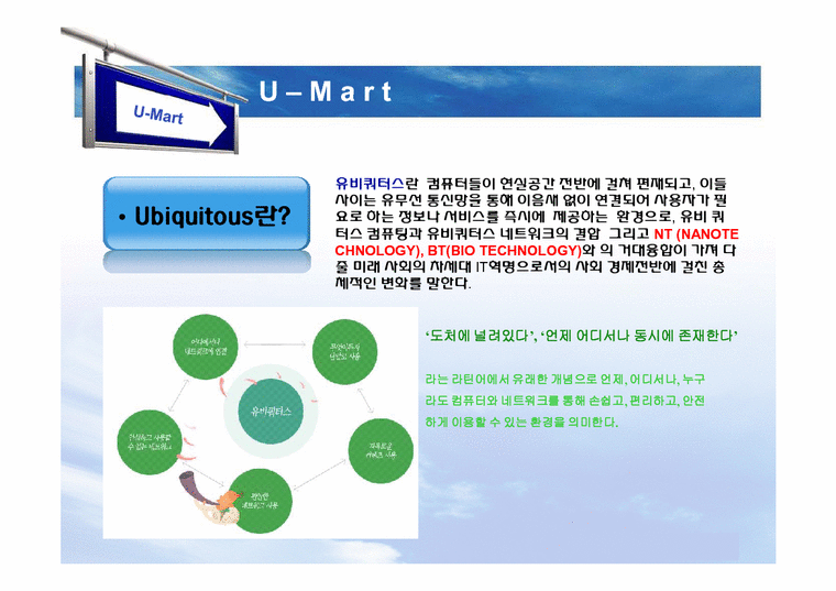 경영정보  U-mart의 관련 기술 도입에 관한 논점-4페이지