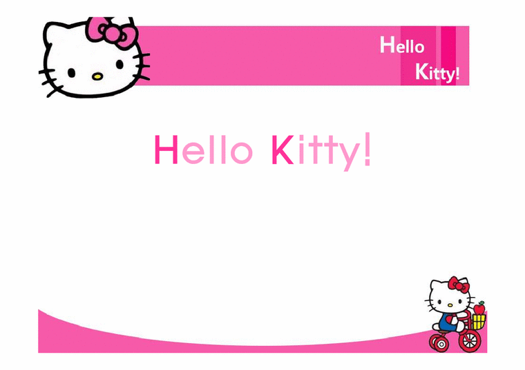 마케팅 헬로키티(Hello kitty)마케팅 성공사례-1페이지