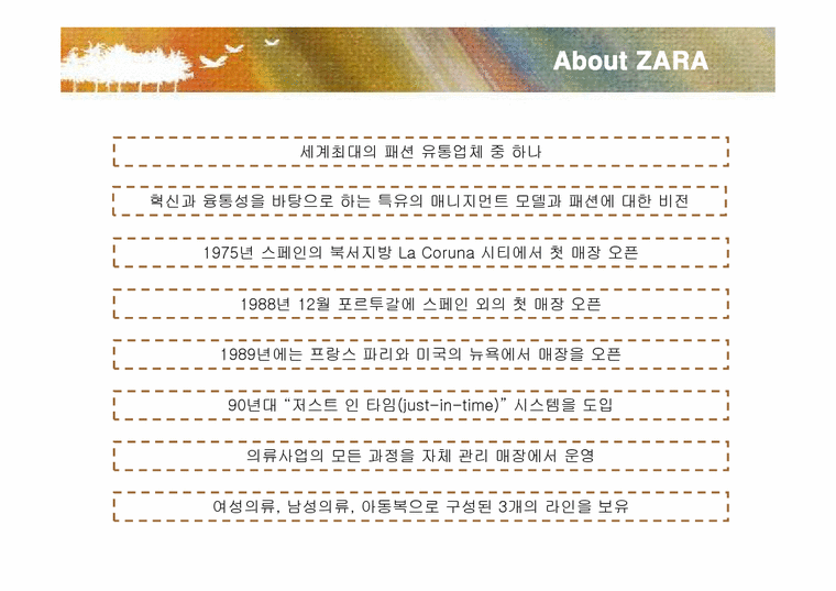 자라 ZARA 성공전략 분석-4페이지