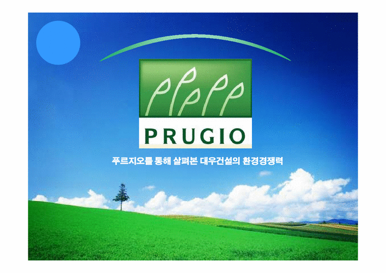 대우건설 푸르지오(prugio)의 환경마케팅과 마케팅전략도출-1페이지