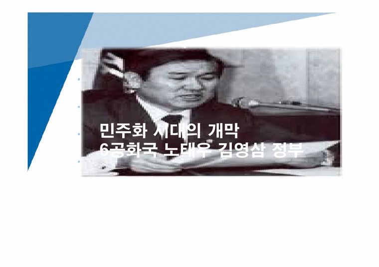 한국정부론  민주화시대의 개막(6공화국 이후 민주주의 이행)-1페이지
