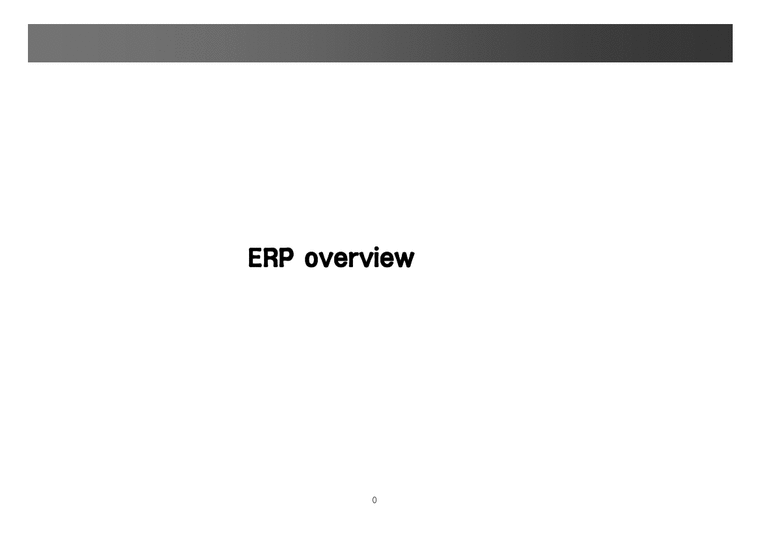 전자상거래  ERP개론-1페이지