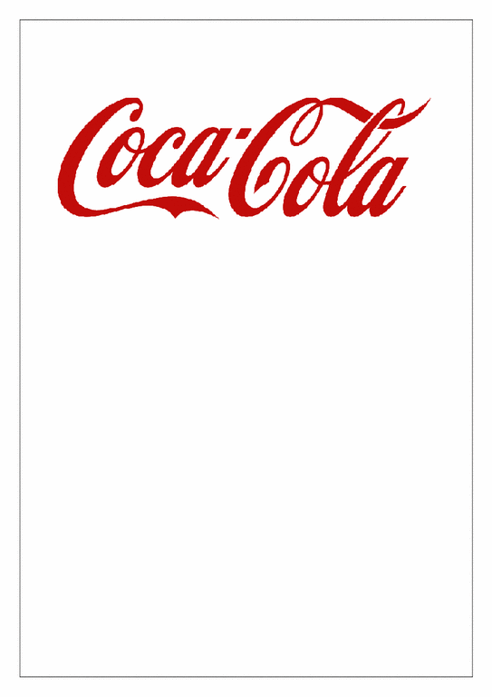 전략경영  Coca Cola(코카콜라) 사례 분석(영문)-1페이지