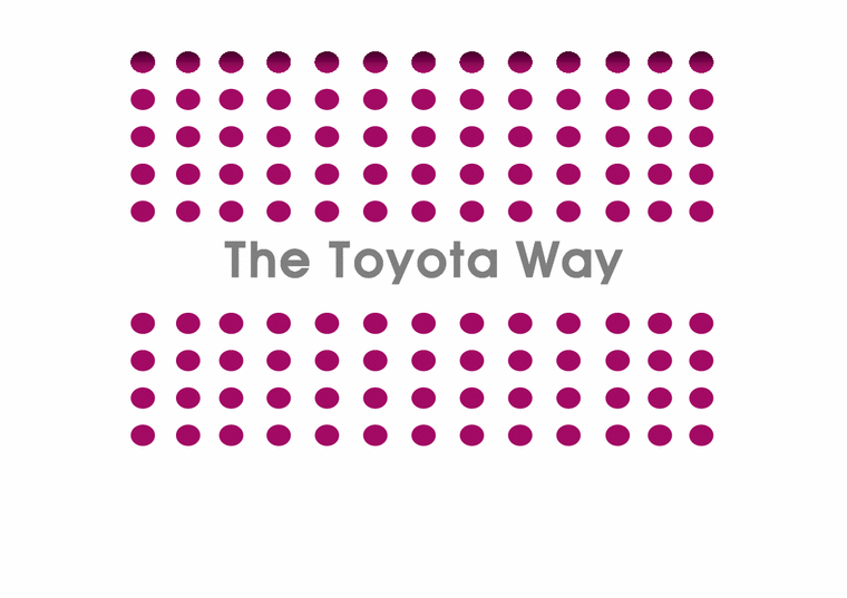경영학  The Toyota Way 도요타의 경영 및 생산 방식-1페이지