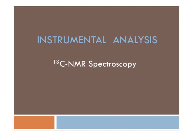 13C-NMR Spectroscopy-1페이지