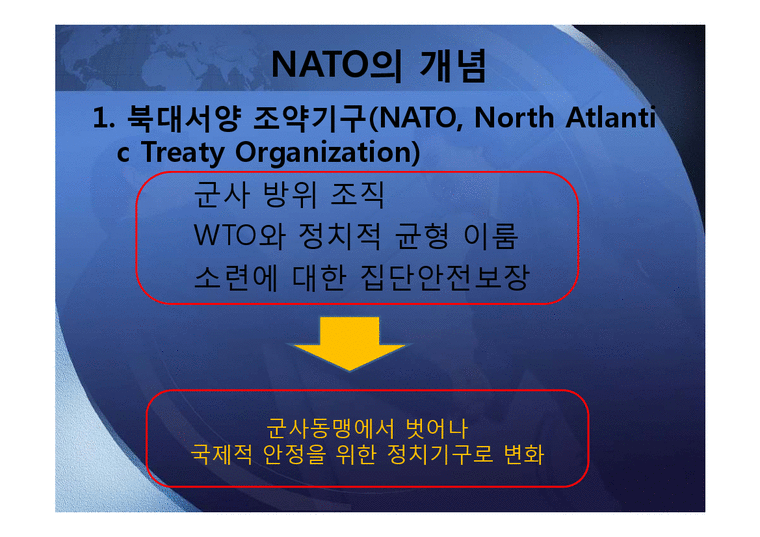 냉전시기와 탈냉전시기의 NATO - 사회과학