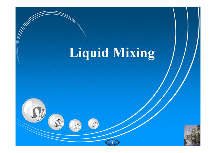 유체역학 Liquid Mixing 자연/공학