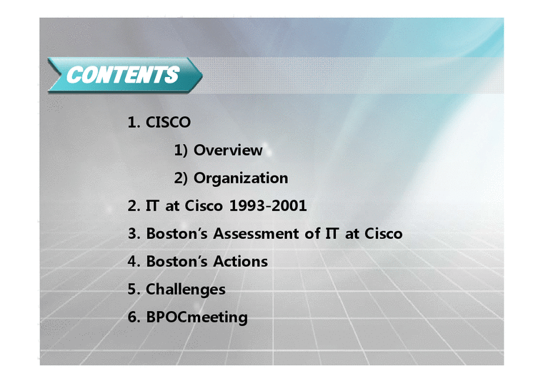 경영정보시스템  CISCO의 경영사례(영문)-2페이지