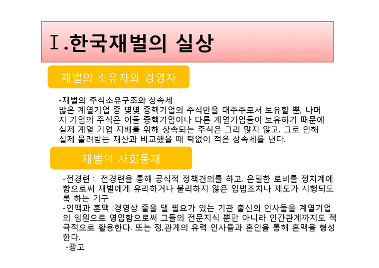 한국경제론  한국 재벌 성장과정과 문제점-3페이지