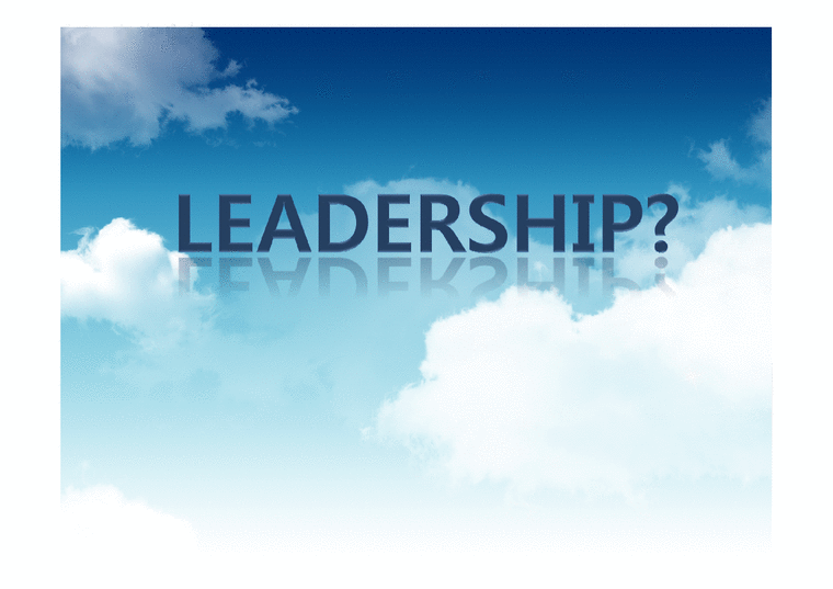 조직행동론  리더쉽-3페이지