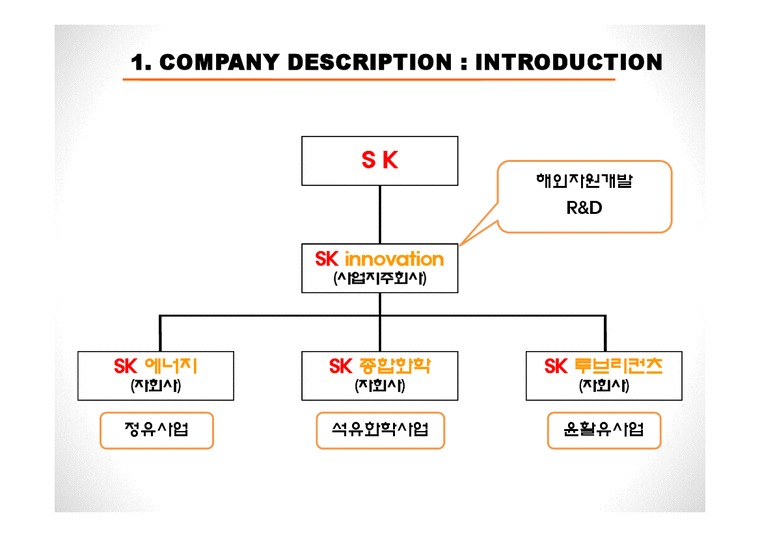 재무관리 SK innovation(SK이노베이션) 기업분석 - 경제경영 재무관리  SK innovation(SK이노베이션) 기업분석 대학레포트 경제경영