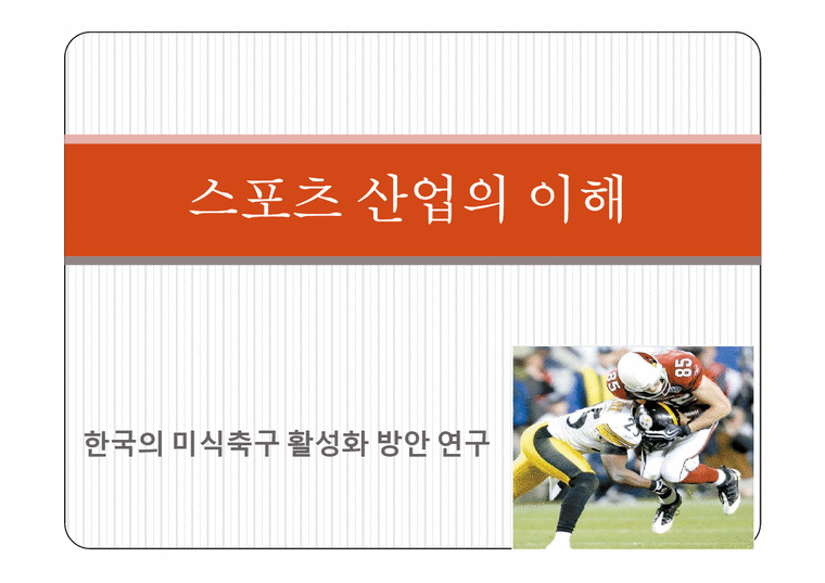 스포츠마케팅 활동으로 미식축구 활성화-1페이지