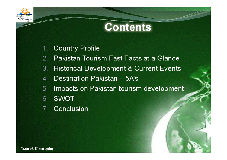 관광자원  파키스탄 여행 개발(영문)-2페이지