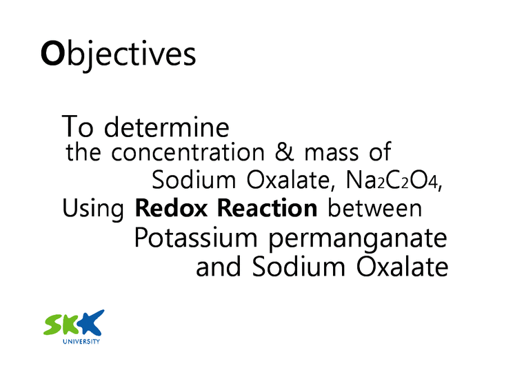 화학공학  산화 환원 적정 실험(Oxidation-Reduction Titration)(영문)-3페이지