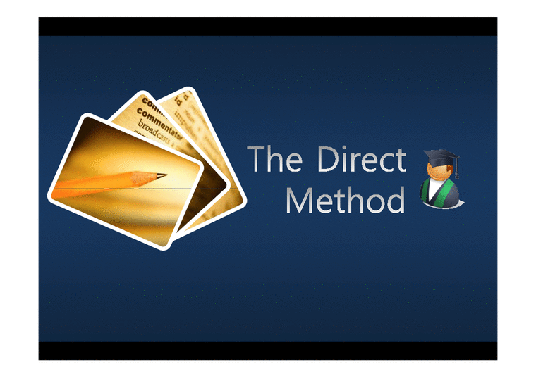 영어교육  직접 교수법(The Direct Method)-1페이지