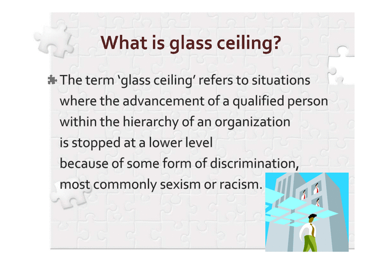 국제사회학 Glass ceiling & Reverse Discrimination(유리천장과 역차별)(영문) 사회과학