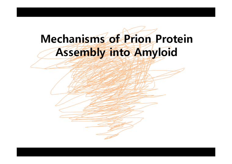 생화학  아밀로이드(Amyloid)와 프리온 단백질(Prion Protein) 매커니즘(영문)-1페이지