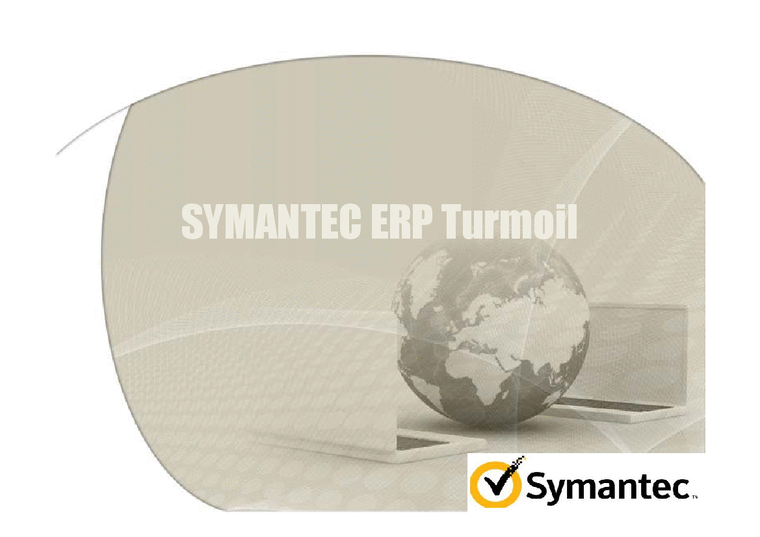 MIS  시만텍의 ERP 시스템 분석-1페이지