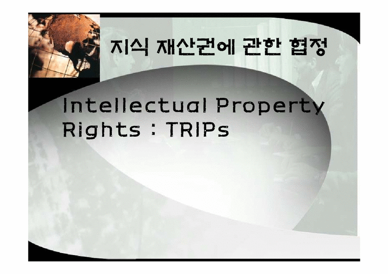 지식재산권에 관한 협정(TRIPs)-1페이지