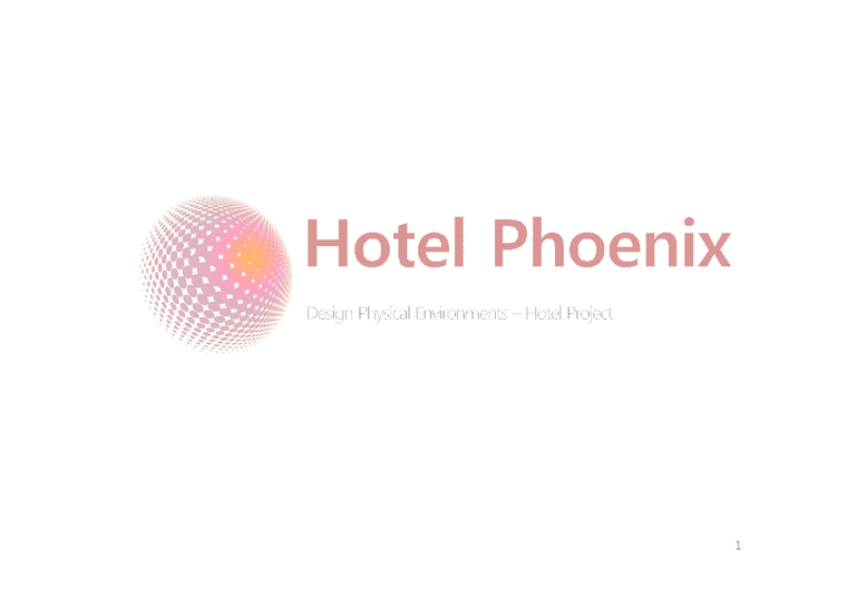 호텔경영  호텔피닉스(Hotel PHOENIX)의 객실 관리(영문)-1페이지