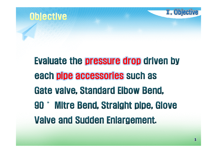화학공학  Measurement of Pressure Drop through Pipe Accessories 실험-3페이지
