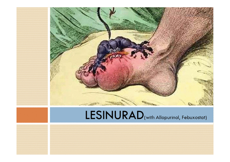 의학  통풍치료제-레시누라드(lesinurad)-1페이지